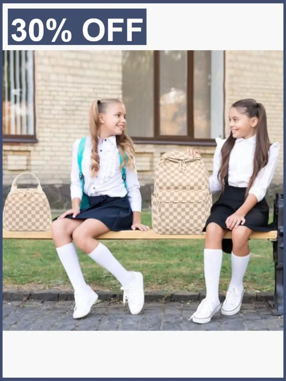 School Backpack Set Girls Laptop Bookbag Daypack 15